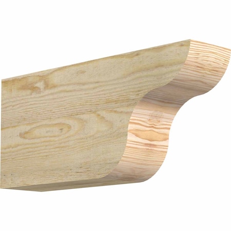 Ekena Millwork Carmel Rough Sawn Rafter Tail, Douglas Fir, 4"W x 8"H x 18"L RFT04X08X18CAR00RDF